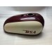 BSA SPITFIRE HORNET 2 GALLON MAROON AND WHITE PAINTED STEEL PETROL TANK
